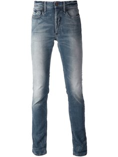 узкие джинсы слим с линялым эффектом Denham