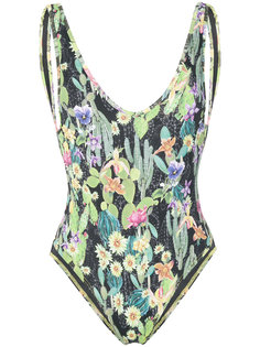 cactus print swimsuit  Ermanno Scervino