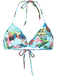 tropical print bikini top  Ermanno Scervino