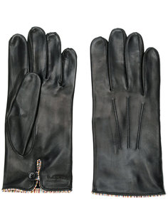 striped trim gloves Paul Smith