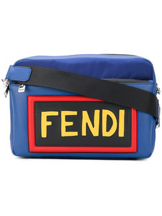 сумка на плечо с заплаткой с логотипом Fendi