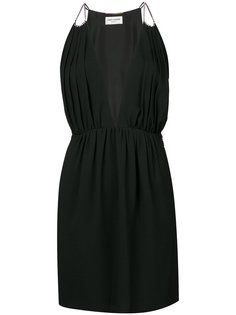 классическое приталенное платье Saint Laurent