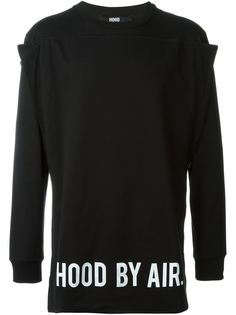 толстовка с панелью с логотипом Hood By Air