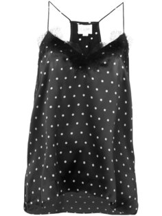 топ в горох на бретельках Cami