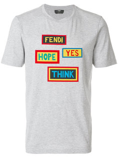 футболка с принтом Hope  Fendi