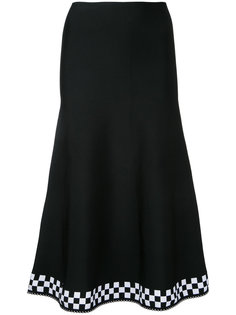 checked trim A-line skirt Alexander Wang