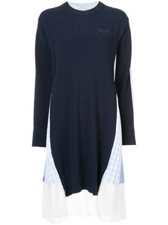 pleated knitted dress Sacai