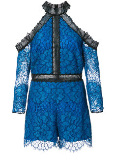 lace short jumpsuit Alexis