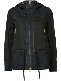 куртка с джинсовыми панелями Moncler