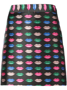 lips printed skirt Milly