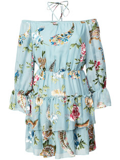 ruffle floral print dress Alice+Olivia