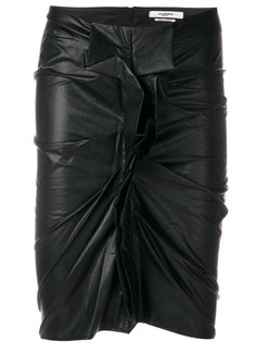 leather look ruched skirt Isabel Marant Étoile
