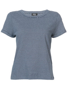 striped T-shirt A.P.C.