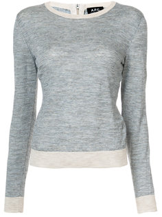 contrast ribbed jumper A.P.C.