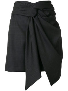 Nima knot-detail checked mini skirt Isabel Marant Étoile