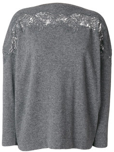 lace trim sweater Ermanno Scervino