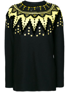 джемпер с узором зигзаг и пайетками  Ermanno Scervino