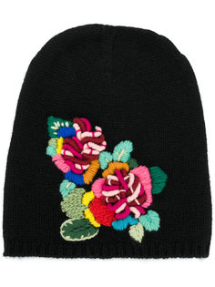 шапка с цветочной вышивкой Ermanno Scervino