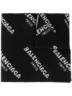 жаккардовый шарф с логотипом Balenciaga