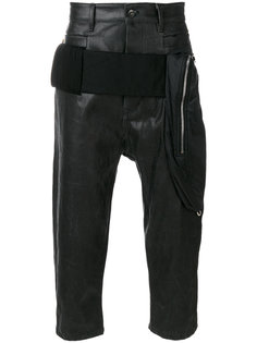 укороченные брюки карго Rick Owens