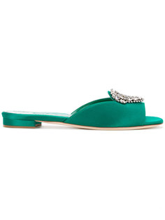 embellished brooch sandals Manolo Blahnik