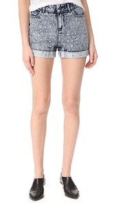 alice + olivia Kenda Studded High Waisted Shorts
