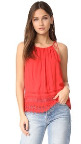 alice + olivia Danya Tie Strap Cami