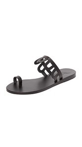 Ancient Greek Sandals Venus Toe Ring Slides