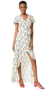 alice + olivia Adrianna Wrap Maxi Dress