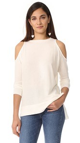 alice + olivia AIR Landon Cold Shoulder Tee