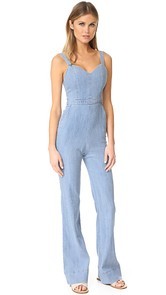 alice + olivia Cristal Wide Leg Overalls