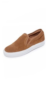 A.P.C. Suede Slip On Sneakers