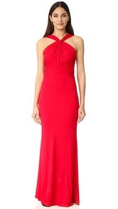 Badgley Mischka Collection High Neck Gown