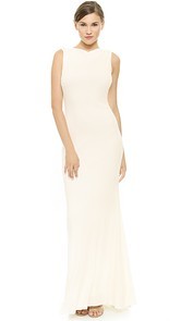 Badgley Mischka Collection Bow Back Gown