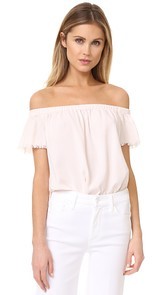 Bella Dahl Fray Hem Off Shoulder Top