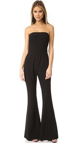 Black Halo Miller Strapless Jumpsuit