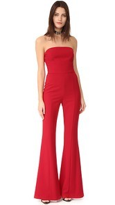 Black Halo Miller Strapless Jumpsuit