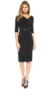 Black Halo 3/4 Sleeve Jackie O Dress