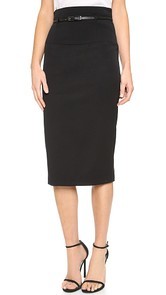 Black Halo High Waisted Pencil Skirt