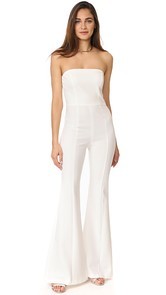 Black Halo Miller Strapless Jumpsuit