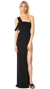 Baja East One Shoulder Dress