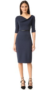 Black Halo 3/4 Sleeve Jackie O Dress