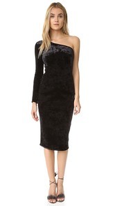 Black Halo Fonda Velvet Dress