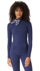 Beyond Yoga x Kate Spade New York Sailing Stripe Neck Bow Jacket