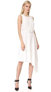Derek Lam 10 Crosby Sleeveless Dress with Ring Detail
