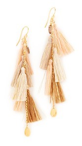 Chan Luu Chain Tassel Earrings