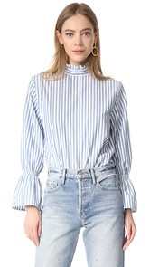 Clu Bell Sleeve Poplin Shirt