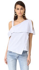 Clu Asymmetrical Off the Shoulder Top