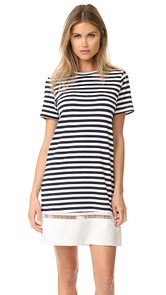 Clu Contrast Bottom Stripe Dress