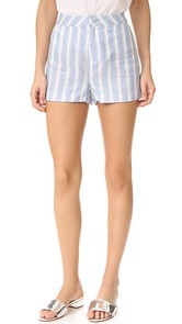 cupcakes and cashmere Brinley Stripe Linen Shorts